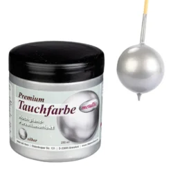 Premium-Tauchfarbe, metallic, silber, 250ml
