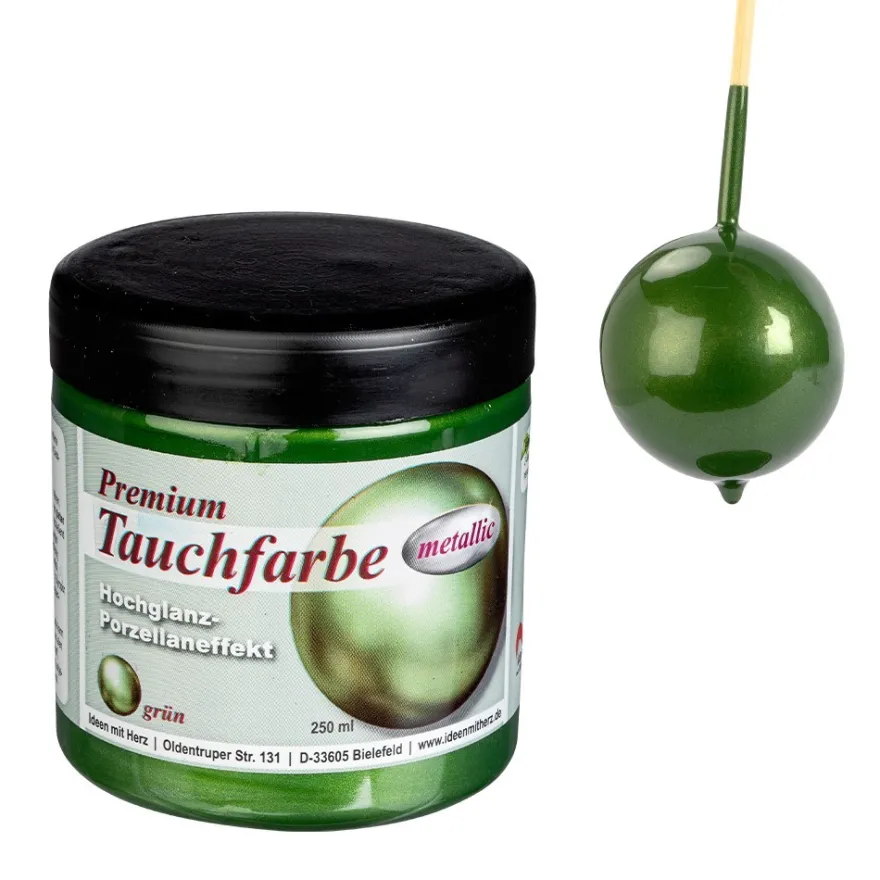 Premium-Tauchfarbe, metallic, grün, 250ml