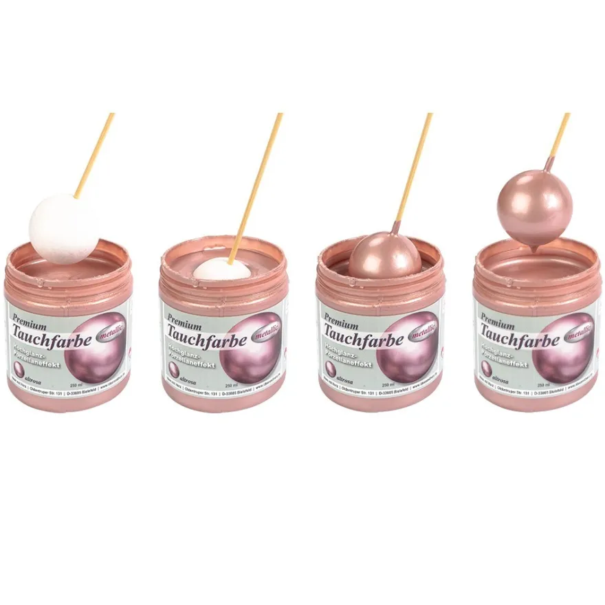 Premium-Tauchfarbe, metallic, altrosa, 250ml