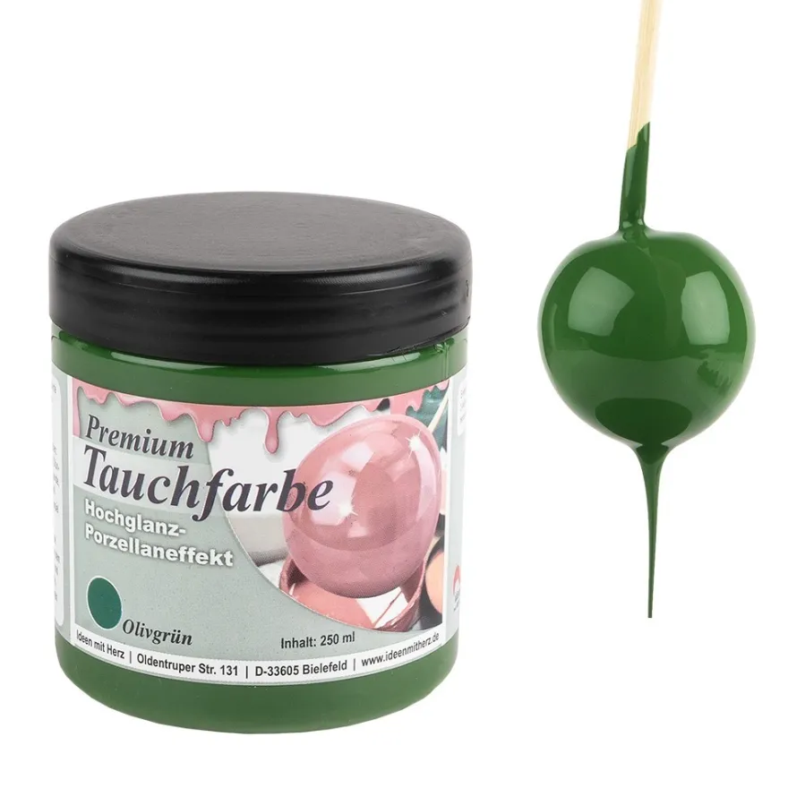 Premium-Tauchfarbe, Olivgrün, 250ml