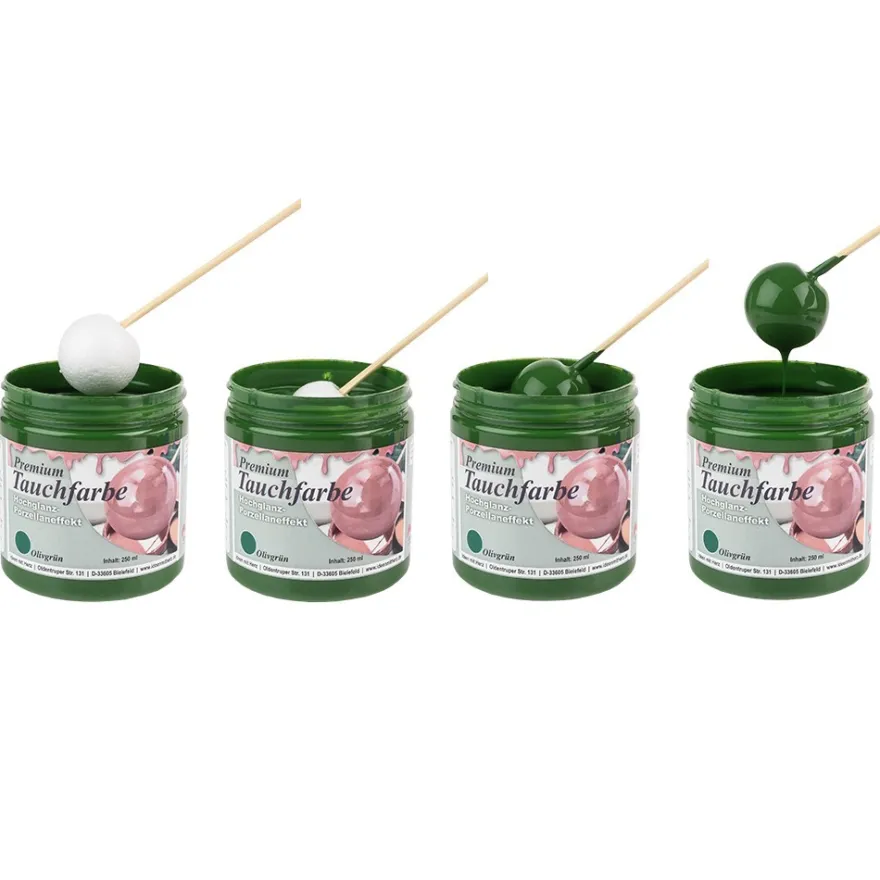 Premium-Tauchfarbe, Olivgrün, 250ml