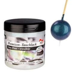 Premium-Tauchlack, Glas-Effekt, kristallklar Glitzer irisierend, 250ml