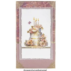 Premium-Transfers, Anlässe, mit Metallic-Effekt, 10cm x 30cm, farbig, 10 Bogen