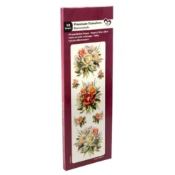 Premium-Transfers, Blumensträuße, 10cm x 30cm, farbig, 10 Bogen