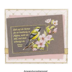 Premium-Transfers, Blumen & Wünsche 2, 10cm x 30cm, farbig, 10 Bogen