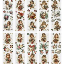 Premium-Transfers, Engel 2, 10cm x 30cm, farbig, 10 Bogen