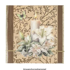 Premium-Transfers, Florale Designs, 10cm x 30cm, Goldfolie, 10 Bogen