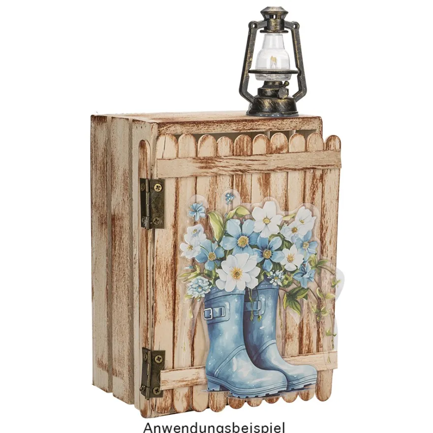 Premium-Transfers, Gartenidylle, 10cm x 30cm, farbig, 10 Bogen
