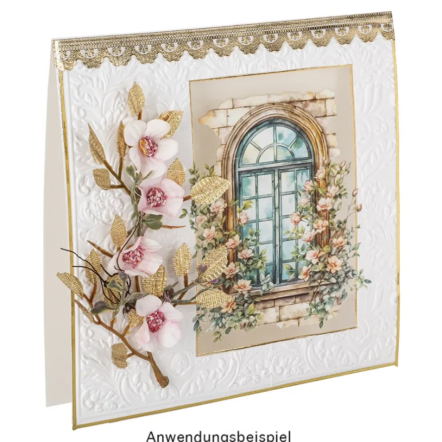 Premium-Transfers, Gartenidylle, 10cm x 30cm, farbig, 10 Bogen