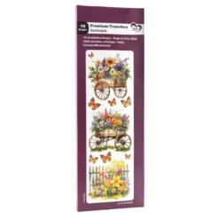 Premium-Transfers, Gartenidylle, 10cm x 30cm, farbig, 10 Bogen