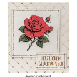 Premium-Transfers, Glückwünsche, 10cm x 30cm, farbig, 10 Bogen