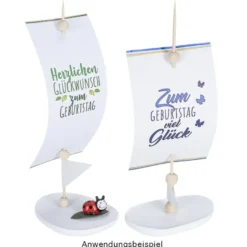 Premium-Transfers, Glückwünsche, 10cm x 30cm, farbig, 10 Bogen