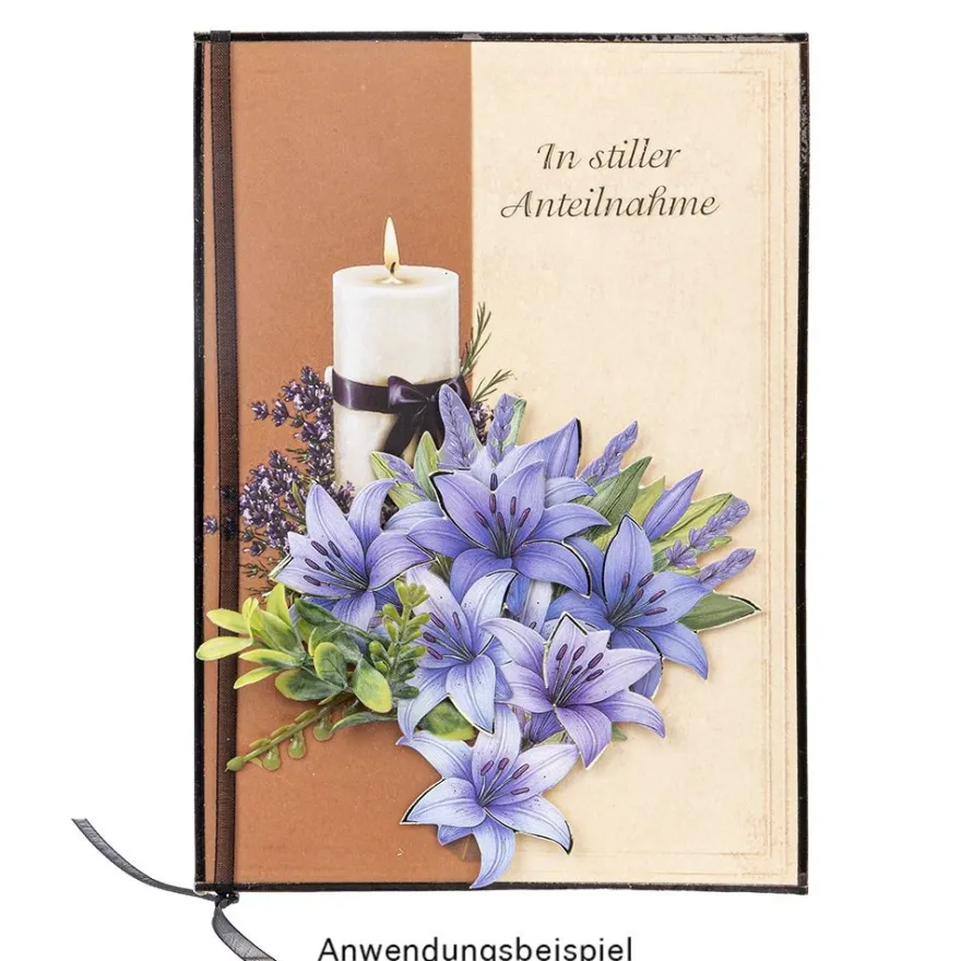 Premium-Transfers, Kondolenz-Kerzen, 10cm x 30cm, farbig, 10 Bogen