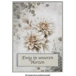 Premium-Transfers, Kondolenz & Schriften 2, 10cm x 30cm, farbig, 10 Bogen