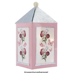 Premium-Transfers, Ornamentik & Blumen, 10cm x 30cm, Goldfolie & farbig, 10 Bogen