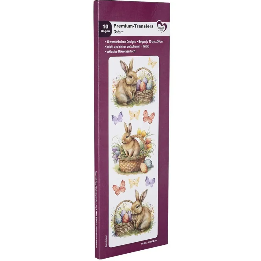 Premium-Transfers, Ostern, 10cm x 30cm, farbig, 10 Bogen