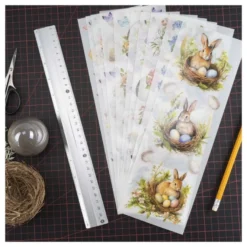 Premium-Transfers, Ostern, 10cm x 30cm, farbig, 10 Bogen