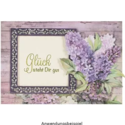 Premium-Transfers, Sag's mit Blumen 2, 10cm x 30cm, farbig, 10 Bogen