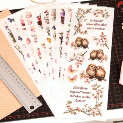 Premium-Transfers, Sag's mit Blumen, 10cm x 30cm, farbig, 10 Bogen