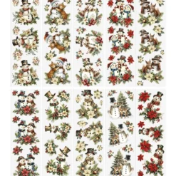 Premium-Transfers, Schneemänner, 10cm x 30cm, farbig, 10 Bogen