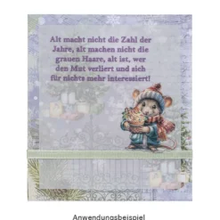 Premium-Transfers, Süße Tiere im Winter, 10cm x 30cm, farbig, 10 Bogen