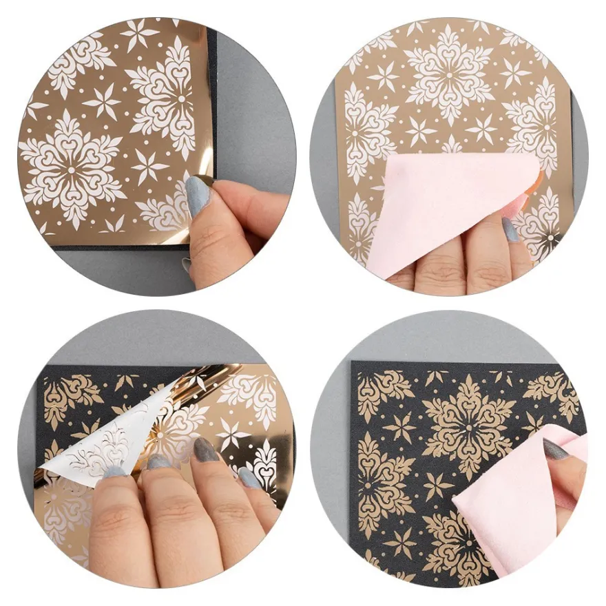 Premium-Transfers, Sommer 2, 10cm x 30cm, Goldfolie, 10 Bogen