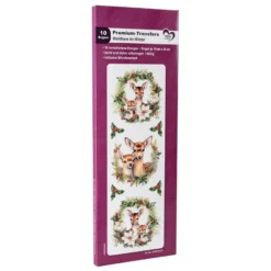 Premium-Transfers, Waldtiere im Winter, 10cm x 30cm, farbig, 10 Bogen