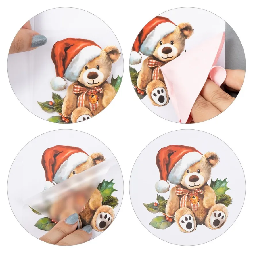 Premium-Transfers, Weihnachtsfloristik, 10cm x 30cm, farbig, 10 Bogen