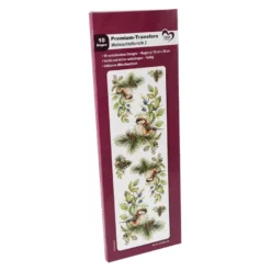 Premium-Transfers, Weihnachtsfloristik 2, 10cm x 30cm, farbig, 10 Bogen
