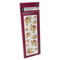 Premium-Transfers, Weihnachtsfloristik 3, 10cm x 30cm, farbig, 10 Bogen