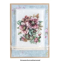 Premium-Transfers, Weihnachtsfloristik 4, 10cm x 30cm, farbig, 10 Bogen