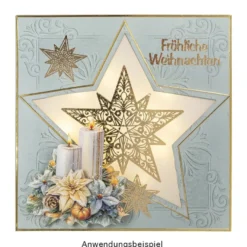Premium-Transfers, Winter 2, 10cm x 30cm, Goldfolie, 10 Bogen
