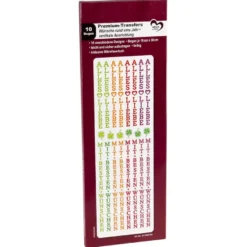 Premium-Transfers, Wünsche rund ums Jahr, vertikale Ausrichtung, 10cm x 30cm, farbig, 10 Bogen