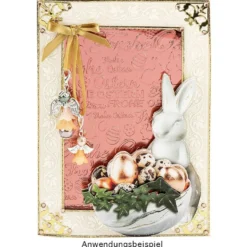 Prägeschablone, Frohe Ostern 2, 14,5cm x 9,5cm