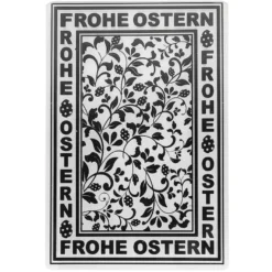 Prägeschablone, Frohe Ostern 1, 14,5cm x 9,5cm, passend für gängige Präge- & Stanzmaschinen