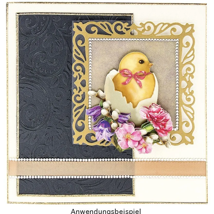 Prägeschablone, Hintergrund Ornamentik 1, 15cm x 10cm