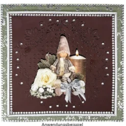 Prägeschablone, Hintergrund Ornamentik 4, 14,7cm x 14,7cm