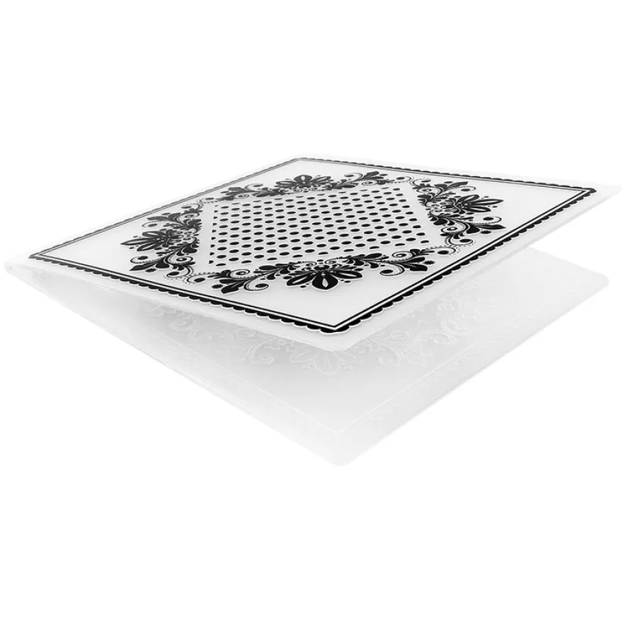 Prägeschablone, Hintergrund Ornamentik 4, 14,7cm x 14,7cm