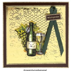 Prägeschablone, Ornamentik 10, 14,5cm x 14,5cm