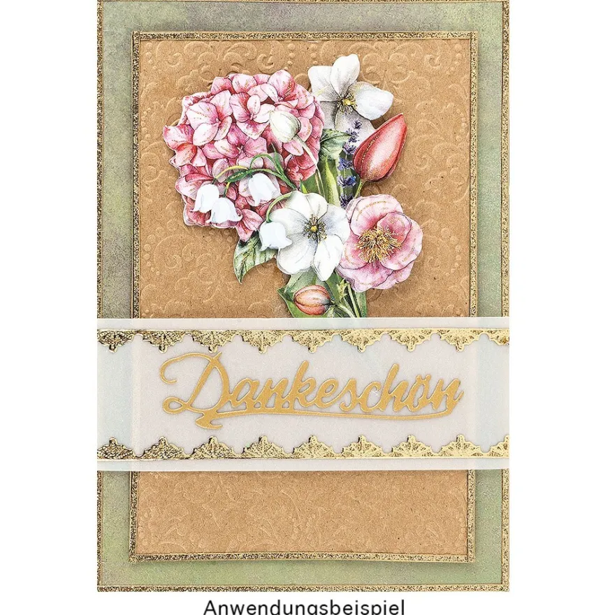 Prägeschablone, Ornamentik 13, 15cm x 10cm