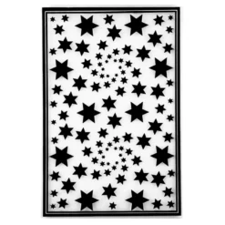 Prägeschablone, Sterne 2, 14,5cm x 9,5cm