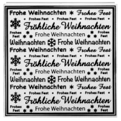 Prägeschablone, Weihnachtsgrüße, 14,5cm x 14,5cm