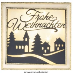 Präge- & Stanzschablone, Frohe Weihnachten, 14,4cm x 9,4cm