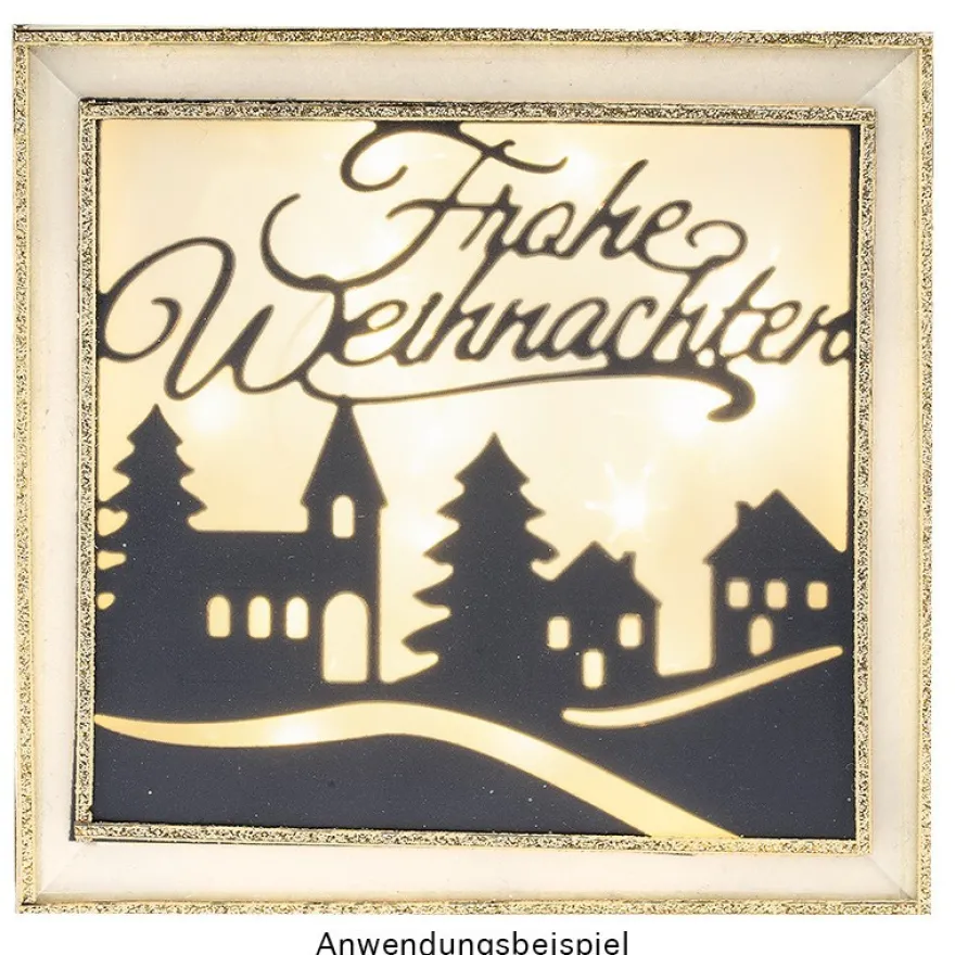 Präge- & Stanzschablone, Frohe Weihnachten, 14,4cm x 9,4cm