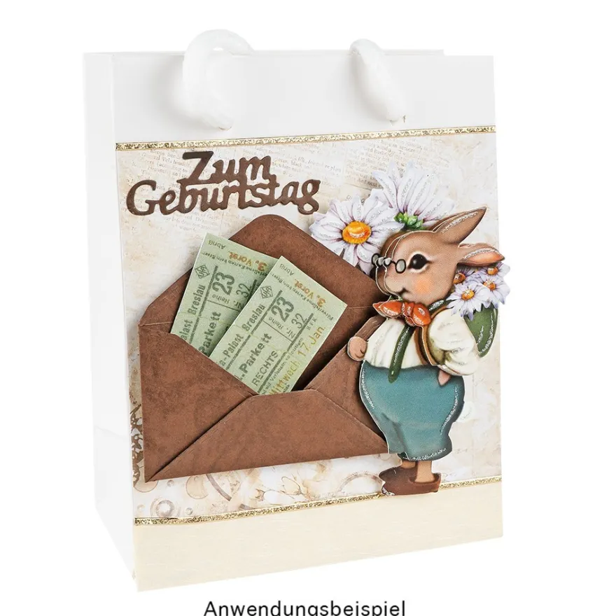 Präge-& Stanzschablonen, Briefumschlag, 6 Stück