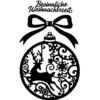 Präge-& Stanzschablonen, Weihnachtskugel, 3 Stück
