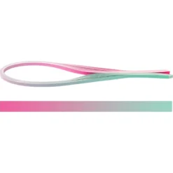 Quilling-Papierstreifen, Farbverlauf, 3 Größen (5mm, 7mm, 10mm), 54cm lang, pink/türkis, 150 Stück