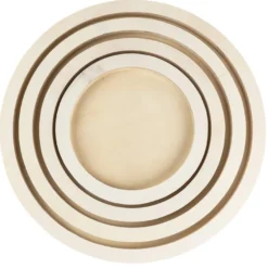 Rahmen, Holz, rund, verschiedene Größen, 4 Stück