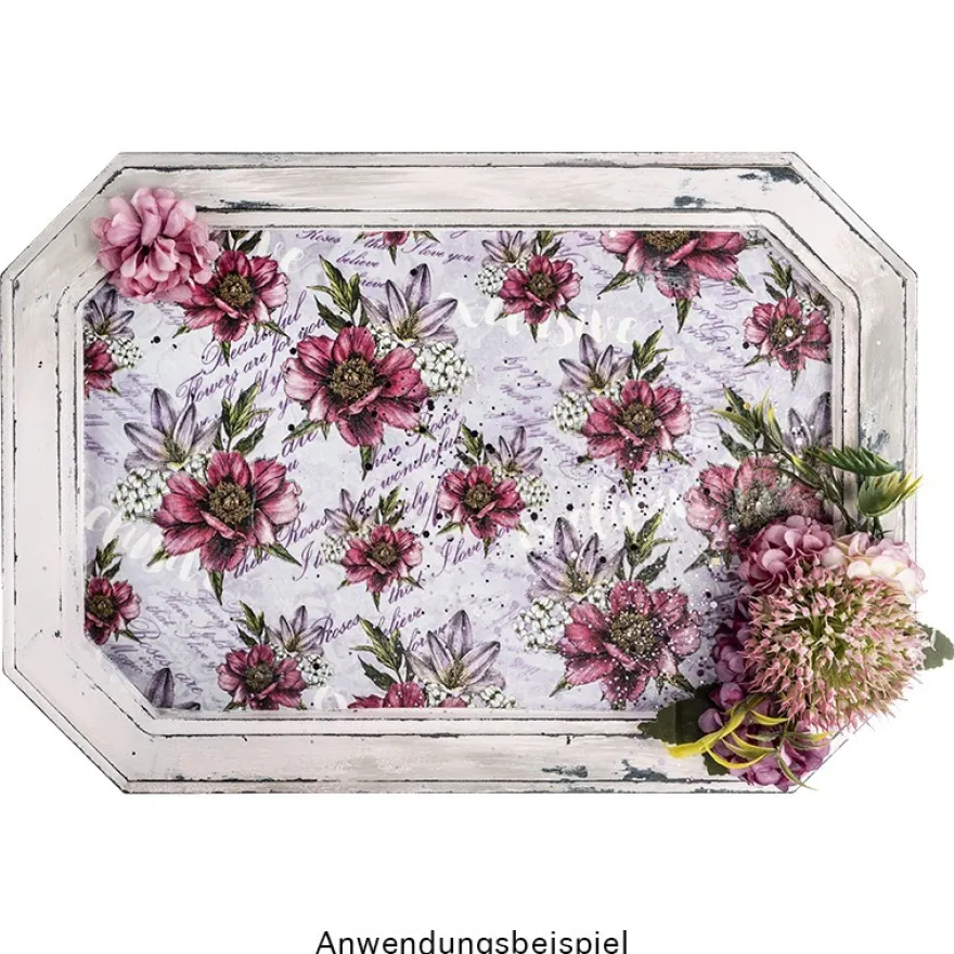 Reispapiere, Blüten 3, DIN A4, 2 Designs