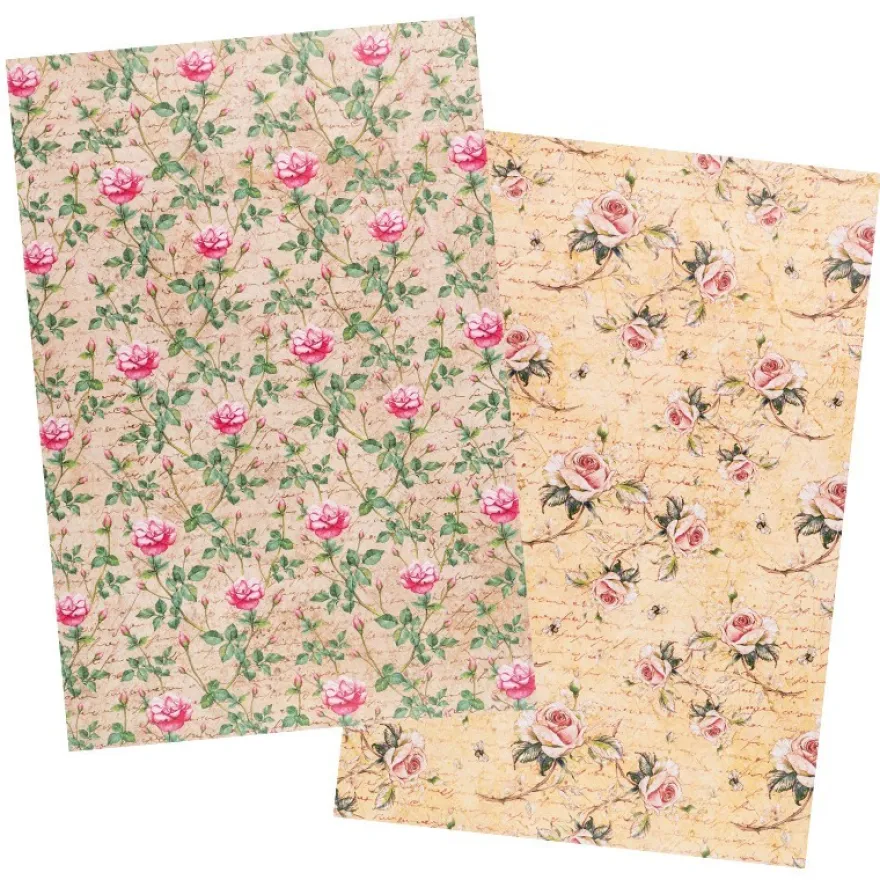 Reispapiere, Blüten 29, DIN A4, 30g/m², 2 Designs